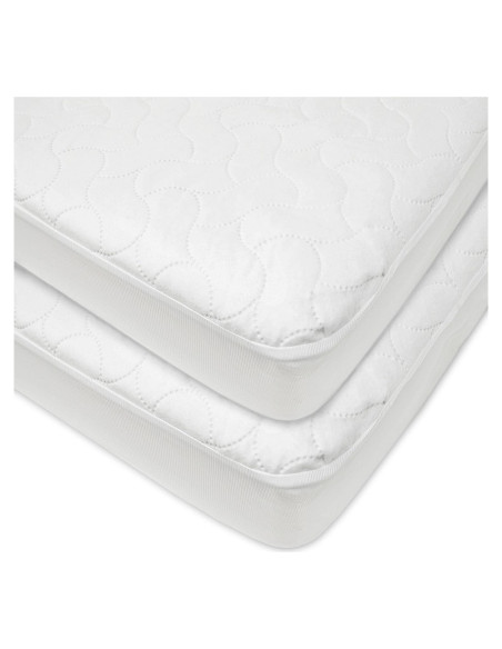 Funda Acolchada Impermeable para Cuna - Compañía Americana de Bebés, 2 Pzs Funda Acolchada Impermeable para Cuna - Compañía Americana de Bebés, 2 Pzs