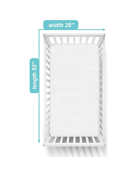Funda Acolchada Impermeable para Cuna - Compañía Americana de Bebés, 2 Pzs Funda Acolchada Impermeable para Cuna - Compañía Americana de Bebés, 2 Pzs