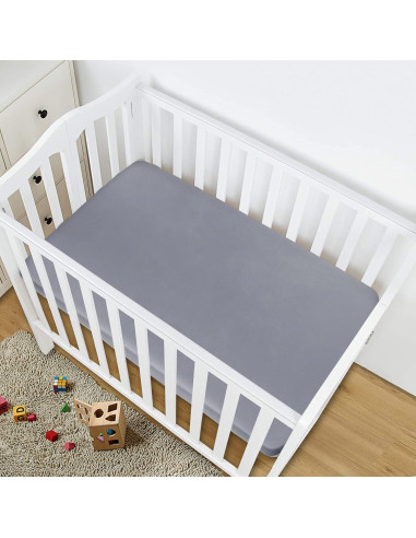 Sábana de Pack and Play Coldwind Gris 99x68.6cm Satin