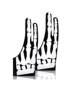 Guantes de Dibujo Digital Jecery Esqueleto 2 Piezas 18.5x7cm