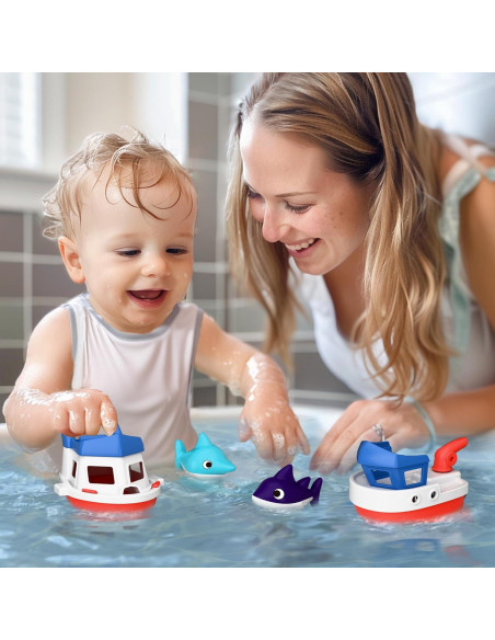 Set de Juguetes de Baño iPlay, iLearn para Bebés 18 meses+ Set de Juguetes de Baño iPlay, iLearn para Bebés 18 meses+