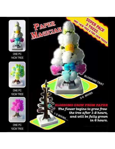 Mini Árbol de Navidad Creciente Geduochn 17x10 cm DIY Ciencia Mini Árbol de Navidad Creciente Geduochn 17x10 cm DIY Ciencia