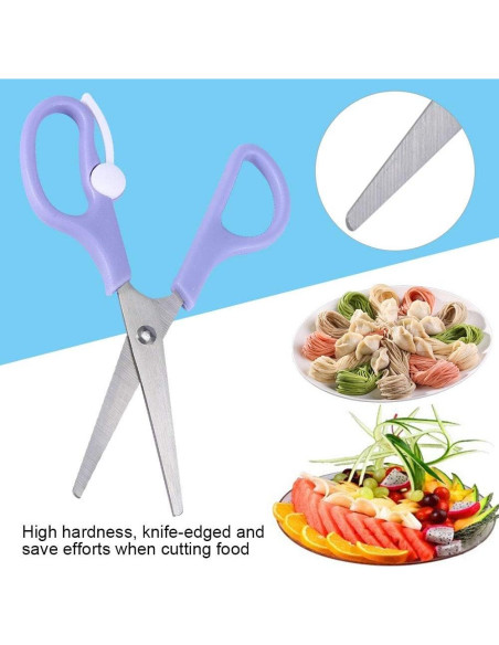 Tijeras de Comida para Bebés Hztyyier Acero Inoxidable 13cm Tijeras de Comida para Bebés Hztyyier Acero Inoxidable 13cm