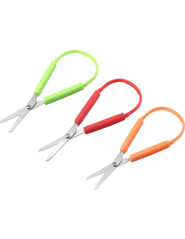 Tijeras de Bucle Mini Rierdge 5.5" para Niños 3 Piezas