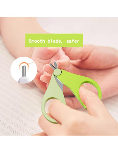 Kit de Cuidado de Uñas para Bebés Wentwos 4 en 1 Púrpura