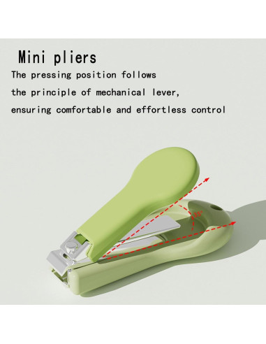 Kit de Uñas para Bebés Wentwos 4 en 1 Amarillo