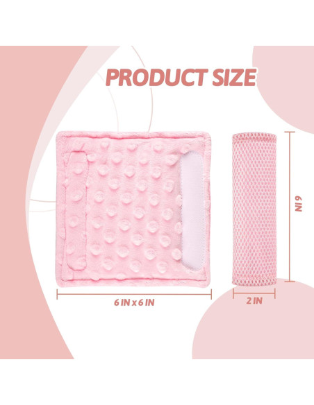 Almohadillas para Cinturones de Bebé LW0010 - Suave Franela Rosa Almohadillas para Cinturones de Bebé LW0010 - Suave Franela Rosa