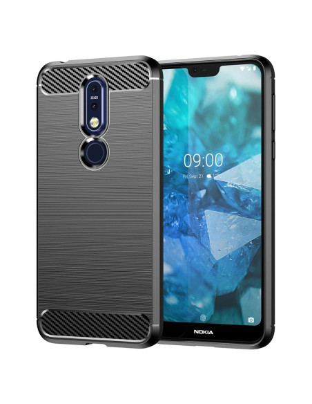 Funda TPU Carbono para Nokia 7.1 - Sidande Negra Funda TPU Carbono para Nokia 7.1 - Sidande Negra