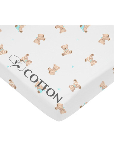 Hoja de cuna mini ajustada American Baby 100% algodón 61x96.5 cm
