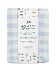 Juego de Sábanas Ajustadas para Cuna HonestBaby 100% Algodón Orgánico 2