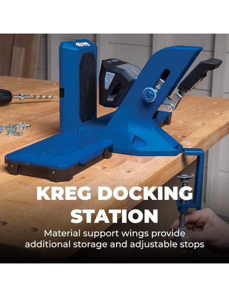 Plantilla de Agujeros Pocket-Hole Kreg KPHJ720PRO - Para Madera de 1.27 a 3.81 cm Plantilla de Agujeros Pocket-Hole Kreg KPHJ720PRO - Para Madera de 1.27 a 3.81 cm