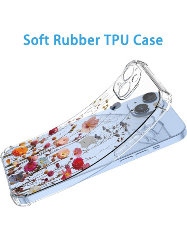 Funda Floral LG K92 5G TPU Transparente Antigolpes