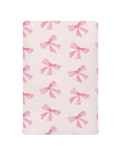 Sábana Ajustable Burbuja Lazo Rosa 71 x 132 cm para Cuna