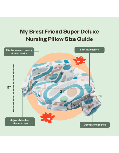 Funda de Almohada de Lactancia My Brest Friend Super Deluxe - Algodón Orgánico
