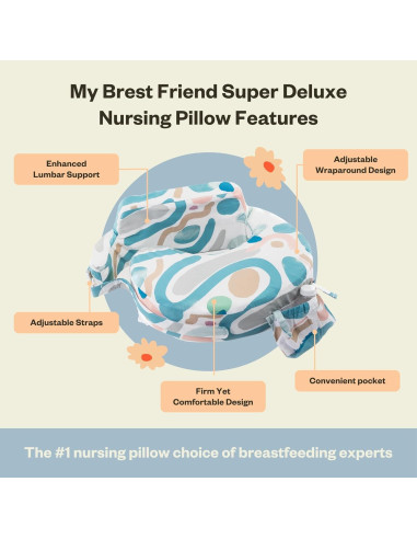 Funda de Almohada de Lactancia My Brest Friend Super Deluxe - Algodón Orgánico