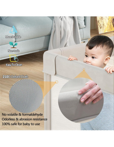 Parque Infantil Mloong 150x150 cm con Alfombra - Seguro y Grande