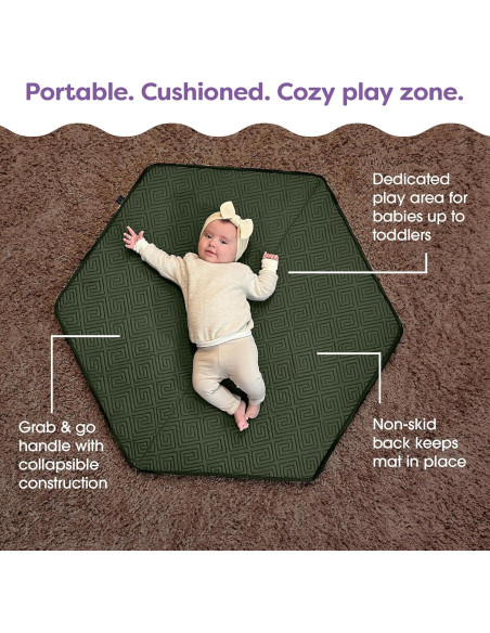 Alfombra de Juego Boppy Laberinto Musgo - Plegable y Antideslizante Alfombra de Juego Boppy Laberinto Musgo - Plegable y Antideslizante
