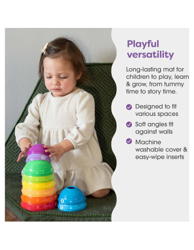 Alfombra de Juego Boppy Laberinto Musgo - Plegable y Antideslizante