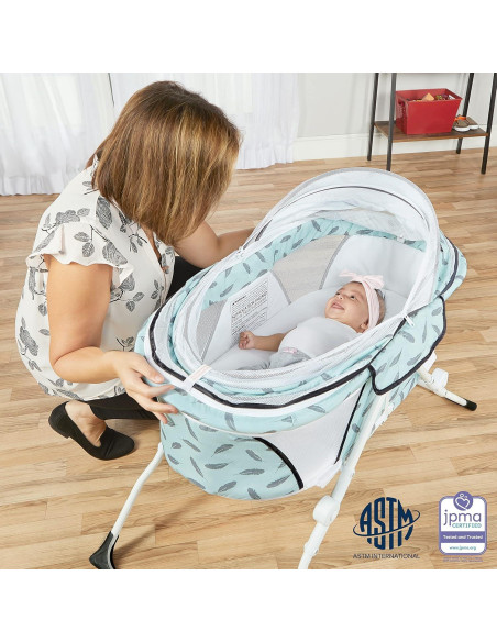 Cuna Portátil Dream On Me Karley Plus Azul Hielo 101.6x91.4cm Cuna Portátil Dream On Me Karley Plus Azul Hielo 101.6x91.4cm