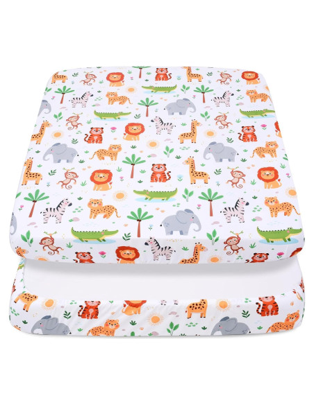 Sábanas Ajustadas Cloele para Parque Infantil 91x91 cm Animales Sábanas Ajustadas Cloele para Parque Infantil 91x91 cm Animales