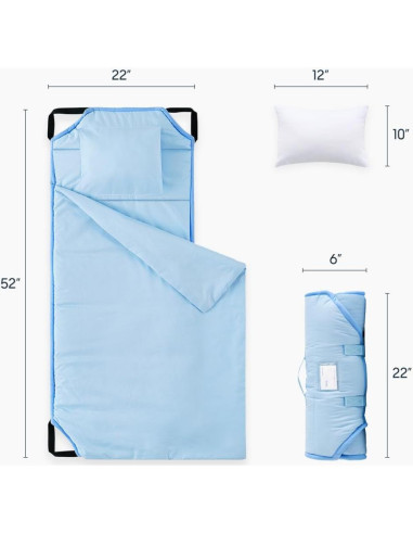 Esterilla de Siesta Despertar en Nube Azul Claro 132x56 cm