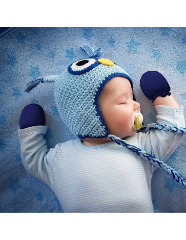 20 Pares Manoplas de Algodón para Bebés 0-6 Meses Sin Rasguños