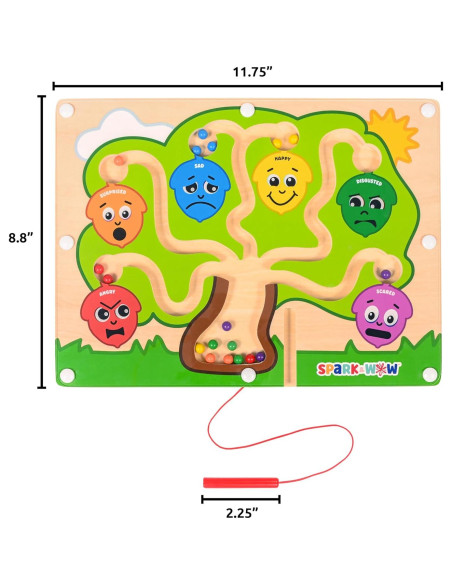 Laberinto Magnético SPARK & WOW | Árbol de Emociones 29.85x22.35cm Laberinto Magnético SPARK & WOW | Árbol de Emociones 29.85x22.35cm