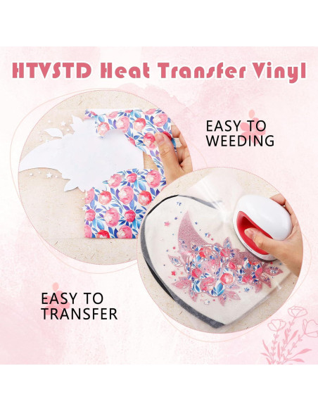 Vinilo HTV Floral Tulipán 10 Hojas 30.48x25.4 cm Vinilo HTV Floral Tulipán 10 Hojas 30.48x25.4 cm