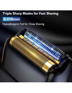 Afeitadora eléctrica Bazivve BA01 con 3 cuchillas y LED 2