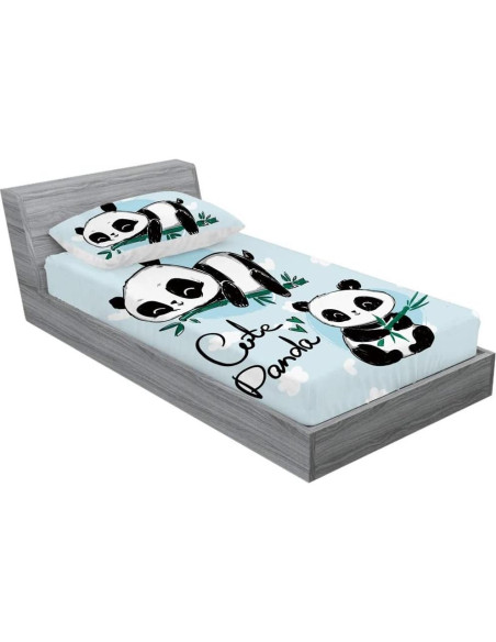 Conjunto de Sábanas Queen Wajade Panda 3D Microfibra 3 Piezas Conjunto de Sábanas Queen Wajade Panda 3D Microfibra 3 Piezas