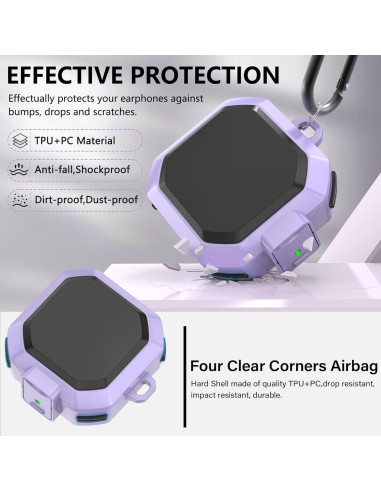 Funda para Samsung Galaxy Buds 2 Pro Ekoonpft Púrpura