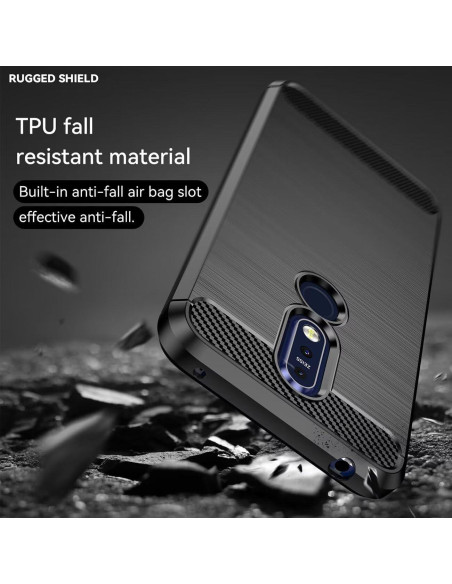 Funda TPU Carbono para Nokia 7.1 - Sidande Negra Funda TPU Carbono para Nokia 7.1 - Sidande Negra