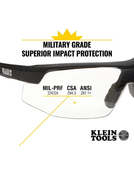 Gafas de Seguridad Klein Tools 60159, Lente Transparente Antivaho Gafas de Seguridad Klein Tools 60159, Lente Transparente Antivaho