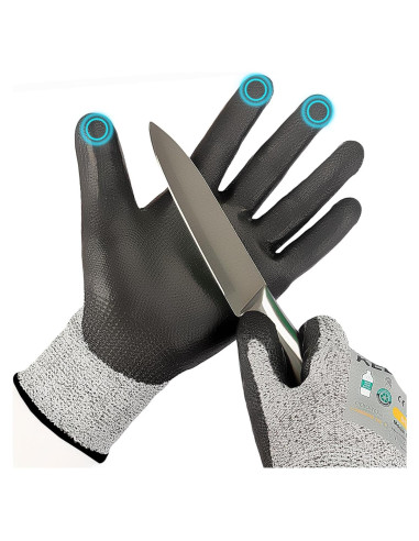 Guantes Resistentes a Cortes Kebada C2, ANSI A2, Talla Mediana