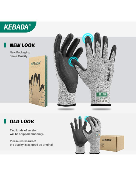 Guantes Resistentes a Cortes Kebada C2, ANSI A2, Talla Mediana Guantes Resistentes a Cortes Kebada C2, ANSI A2, Talla Mediana