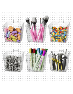 Tazas de Tablero de Clavos G.CORE Transparentes Paquete de 6