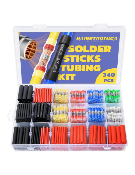 Kit de Conectores de Cable Haisstronica 340PCS Impermeables Kit de Conectores de Cable Haisstronica 340PCS Impermeables