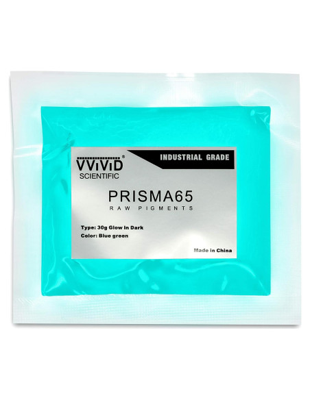 Polvo de Pigmento Fino VViViD Prisma65 Aqua 30g Brilla en la Oscuridad Polvo de Pigmento Fino VViViD Prisma65 Aqua 30g Brilla en la Oscuridad