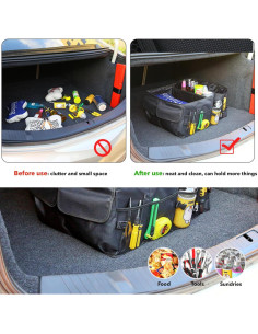 Organizador de Maletero Plegable GCFTIFF 52L Negro 2