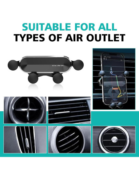 Soporte para Teléfono en Ventilación de Auto Dogary Universal Soporte para Teléfono en Ventilación de Auto Dogary Universal