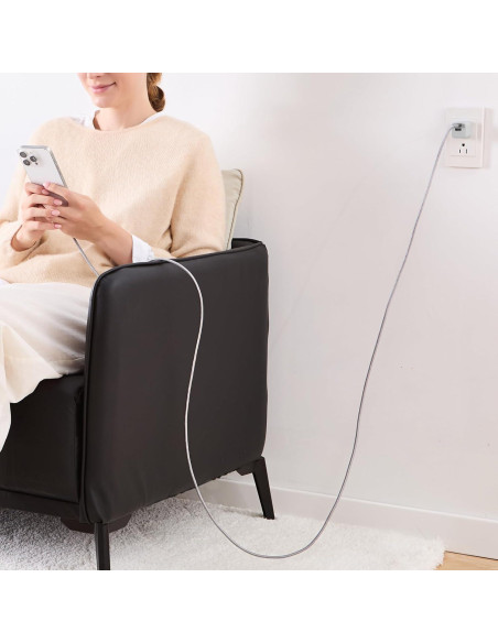 Cable de carga rápida USB-C 2.0 Amazon Basics 3.05m gris Cable de carga rápida USB-C 2.0 Amazon Basics 3.05m gris