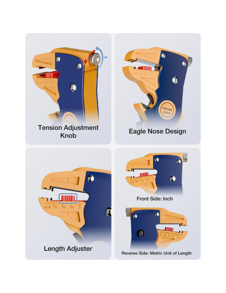 Pelacables Automático VCELINK 2 en 1 Ajustable 17.5 cm Pelacables Automático VCELINK 2 en 1 Ajustable 17.5 cm