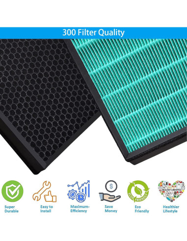 Filtro de Reemplazo Laukowind 300 para Purificador Coway Airmega 300S