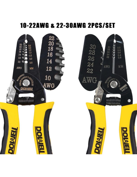 DOWELL Herramienta Desforradora de Cables 10-22AWG y 22-30AWG DOWELL Herramienta Desforradora de Cables 10-22AWG y 22-30AWG