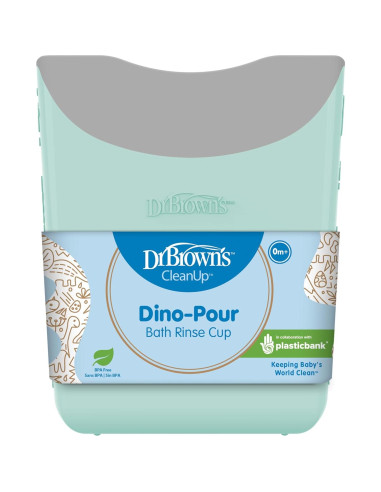 Taza de Enjuague Dino-Pour Dr. Brown 710 ml Sin Lagrimas