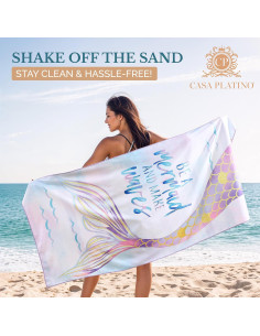 Toalla de Playa Casa Platino 2 Paquete Microfibra 180x80 cm 2