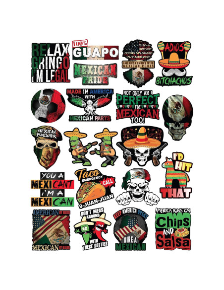 Calcomanías de Vinilo Kakembo - 20 Piezas Multicolor para Casco y Laptop Calcomanías de Vinilo Kakembo - 20 Piezas Multicolor para Casco y Laptop