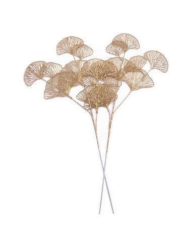 Plantas Artificiales Doradas CATTREE 66 cm - 2 Piezas Decorativas