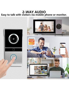 Videoportero Xavhal 1080P con Monitor 7" y WiFi 2