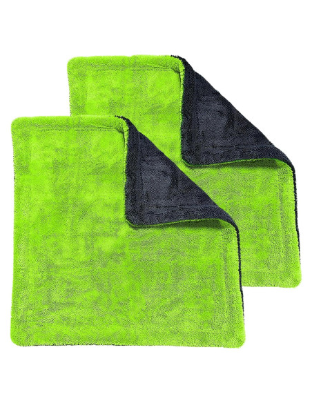 Toallas de Secado Microfibra YeewayVeh 40.64cm Paquete de 2 Verde Toallas de Secado Microfibra YeewayVeh 40.64cm Paquete de 2 Verde